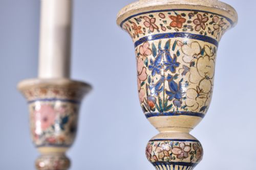 PAIR OF TALL KASHMIRI TABLE LAMPS - ADDITIONAL PHOTO 6