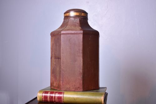 TOLEWARE TEA CANISTER - ADDITIONAL PHOTO 1