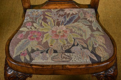 PAIR OF GEORGE II STYLE CHAIRS - ADDITIONAL PHOTO 5