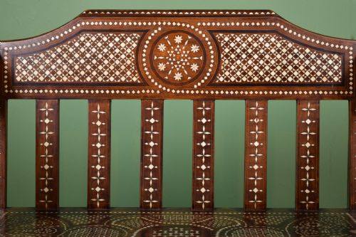 MOORISH INLAID BENCH - ADDITIONAL PHOTO 5