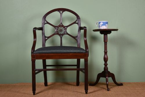 PAIR OF GEORGE III MAHOGANY OPEN ARMCHAIRS - ADDITIONAL PHOTO 10