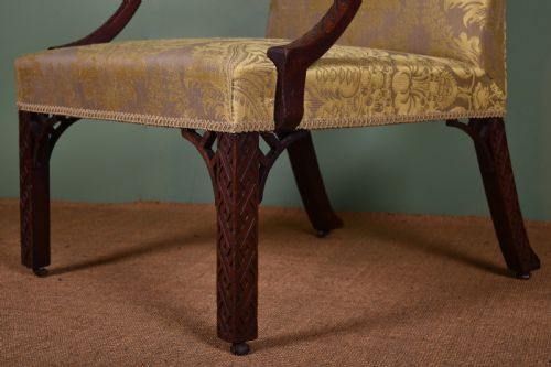 GEORGE III GAINSBOROUGH ARMCHAIR - ADDITIONAL PHOTO 1