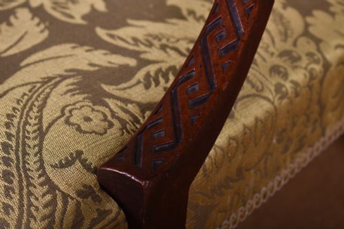GEORGE III GAINSBOROUGH ARMCHAIR - ADDITIONAL PHOTO 4