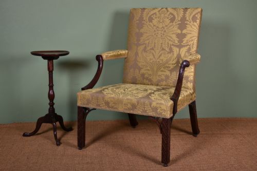 GEORGE III GAINSBOROUGH ARMCHAIR - ADDITIONAL PHOTO 5