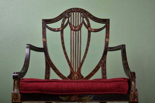 GEORGE III PAINTED ARMCHAIR - ADDITIONAL PHOTO 1