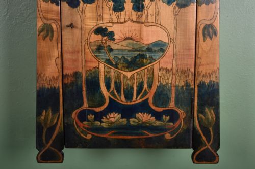 ART NOUVEAU POKERWORK CABINET - ADDITIONAL PHOTO 2