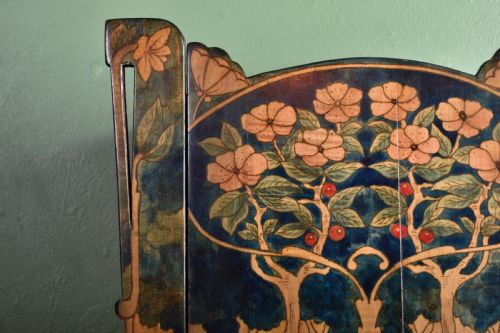 ART NOUVEAU POKERWORK CABINET - ADDITIONAL PHOTO 4