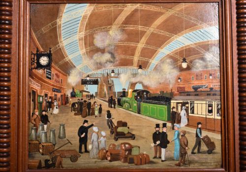 NAIVE TEMPLE MEADS PAINTING - ADDITIONAL PHOTO 1