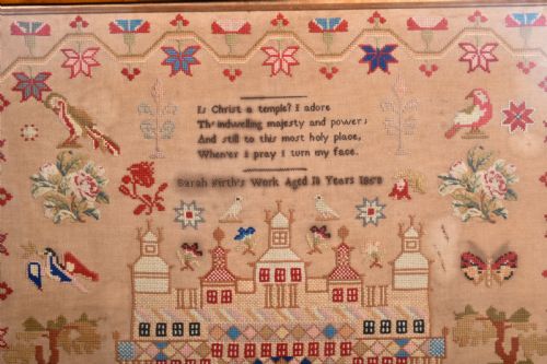 VICTORIAN WOOLWORK SAMPLER - ADDITIONAL PHOTO 2