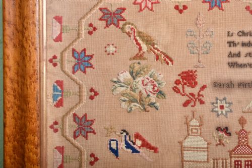 VICTORIAN WOOLWORK SAMPLER - ADDITIONAL PHOTO 3