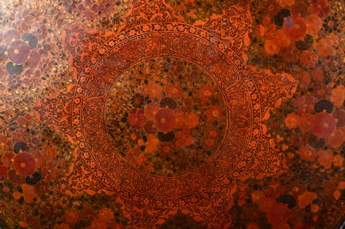 KASHMIRI PAINTED TRAY - ADDITIONAL PHOTO 1