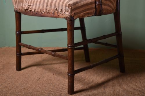 GEORGE III FAUXBAMBOO ARMCHAIR - ADDITIONAL PHOTO 6