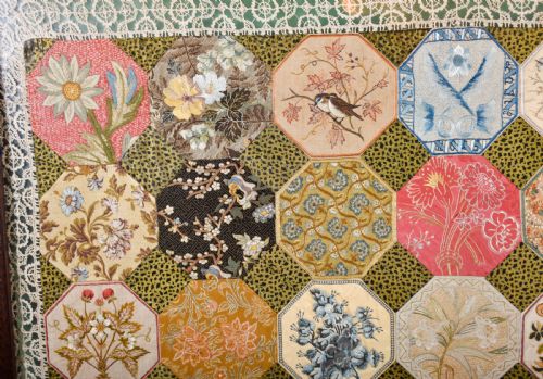 LARGE SILK PATCHWORK FOR HAMMERFIELD HOUSE - ADDITIONAL PHOTO 2