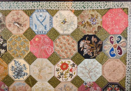 LARGE SILK PATCHWORK FOR HAMMERFIELD HOUSE - ADDITIONAL PHOTO 3