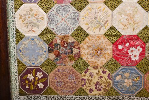 LARGE SILK PATCHWORK FOR HAMMERFIELD HOUSE - ADDITIONAL PHOTO 4