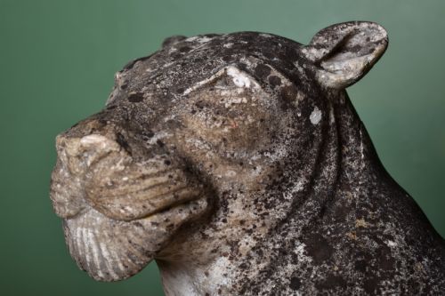 LARGE MARBLE SCULPTURE OF A LIONESS - ADDITIONAL PHOTO 2