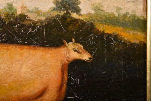 NAIVE PAINTING OF A SHEEP - ADDITIONAL PHOTO 4