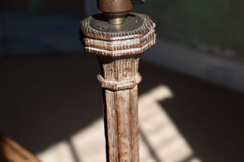 LIMED OAK TABLE LAMP - ADDITIONAL PHOTO 2