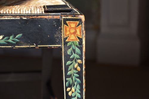 SET OF FOUR GEORGE III PAINTED CHAIRS - ADDITIONAL PHOTO 2