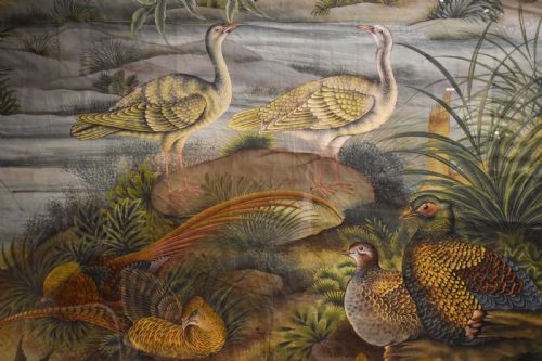 LARGE CHINESE WATERCOLOUR WALL HANGING - ADDITIONAL PHOTO 2