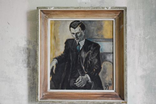 OIL ON BOARD PORTRAIT