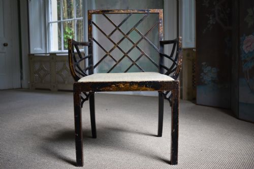 CHINOISERIE 'COCKPEN' ARMCHAIR - ADDITIONAL PHOTO 2
