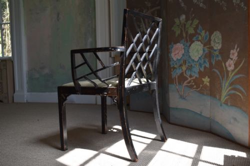 CHINOISERIE 'COCKPEN' ARMCHAIR - ADDITIONAL PHOTO 5