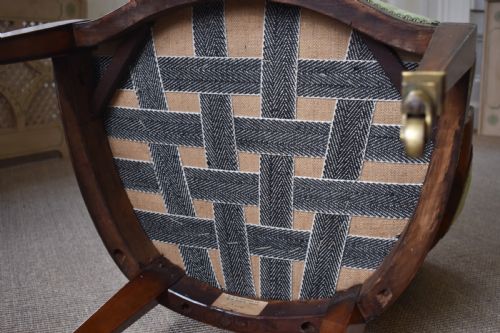 GEORGE III SATINWOOD OPEN ARMCHAIR - ADDITIONAL PHOTO 6