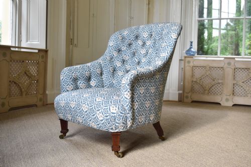 Howard & Sons Button Back Armchair