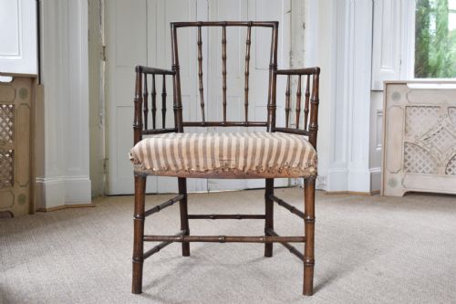 Faux-bamboo Armchair