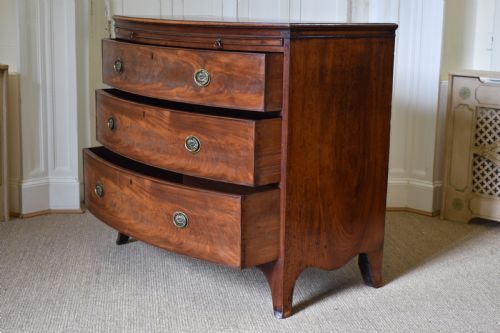 Mahogany Bow Front Chest of Drawers