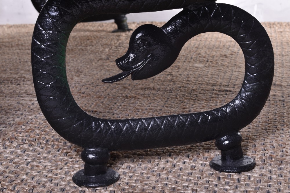 Cast Iron Serpent Bench View III
