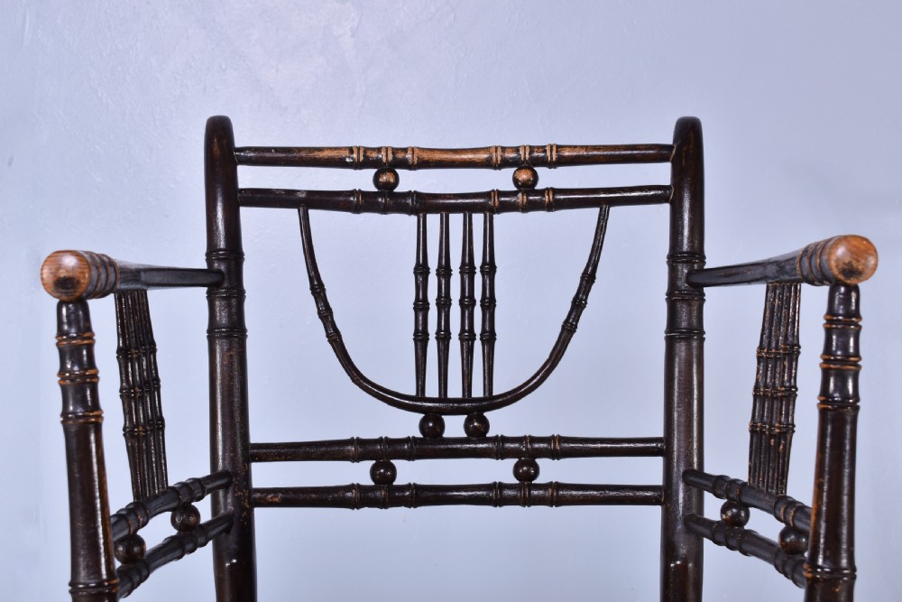 Regency Faux Bamboo Armchair View II