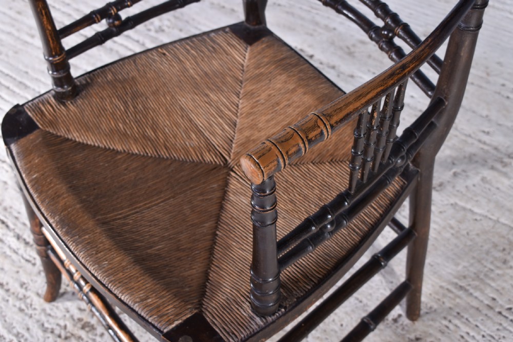 Regency Faux Bamboo Armchair View V