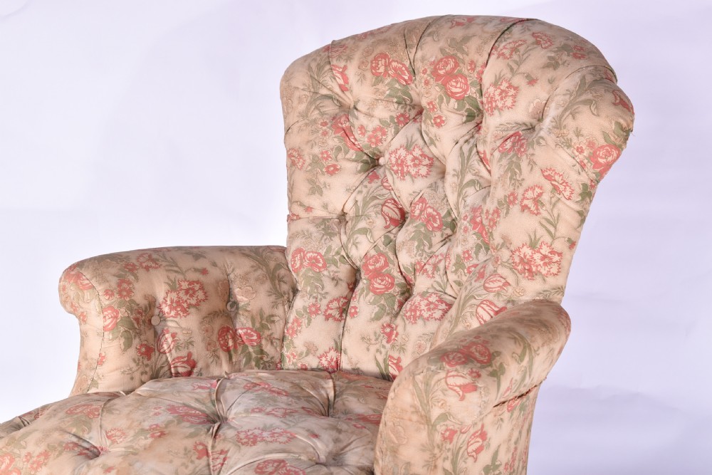 Howard & Sons Deep-Buttoned Back Armchair View III