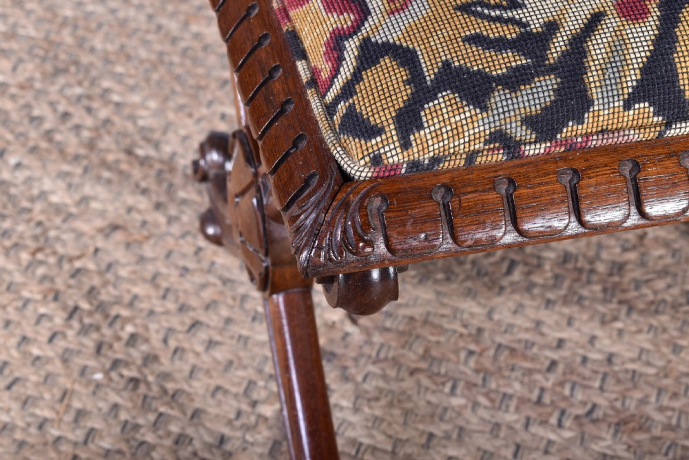 Rosewood X-Frame Stool View VI