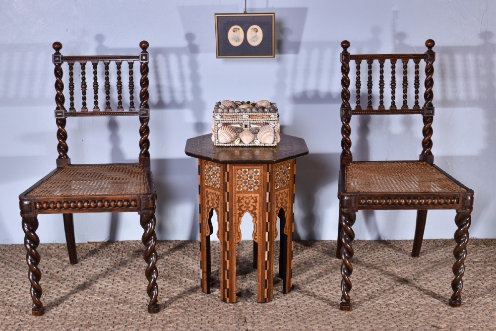 Pair Of Barley Twist Side Chairs View III