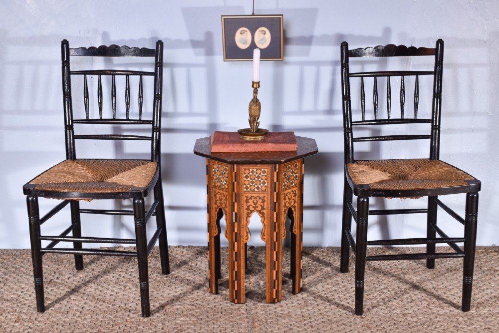 Pair Of Aesthetic Movement Side Chairs