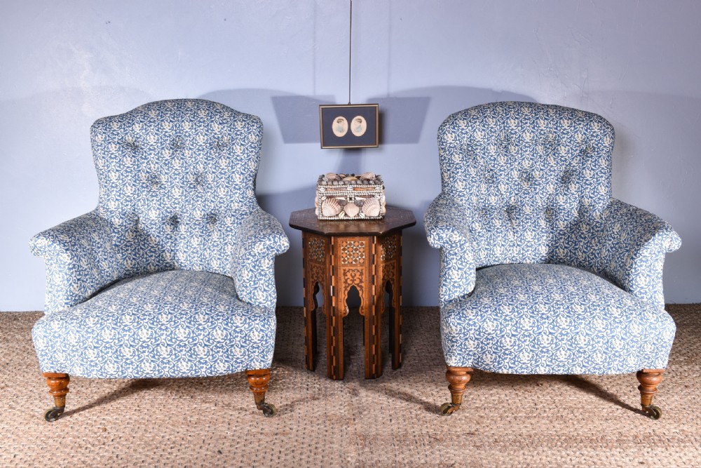 Pair Of Howard & Sons Armchairs
