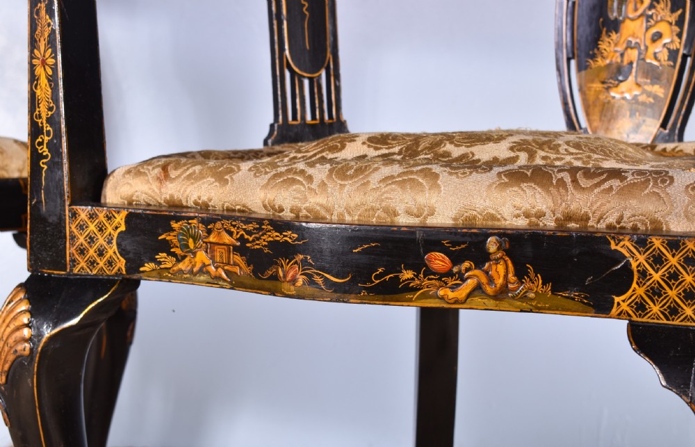 Pair Of Chinoiserie Decorated Tub Chairs’ View III