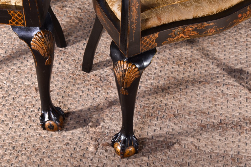 Pair Of Chinoiserie Decorated Tub Chairs’ View IV