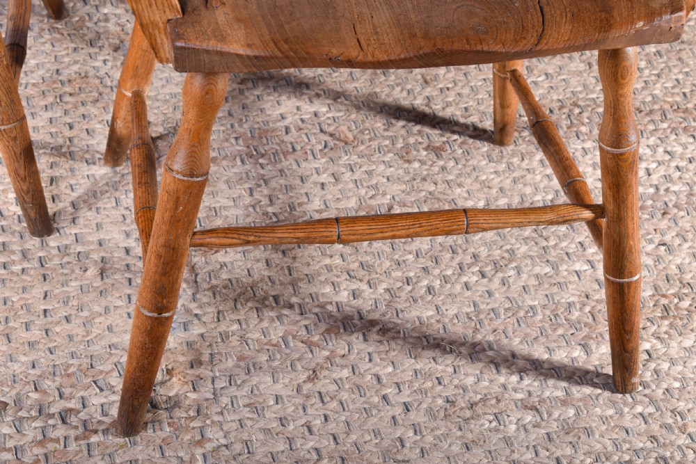 A Pair Of Applied Bent Arm Windsor Armchairs View VI