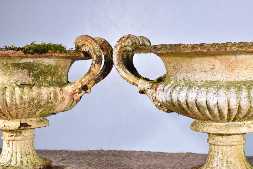 Pair Of Coalbrookdale Naples Garden Urns View V