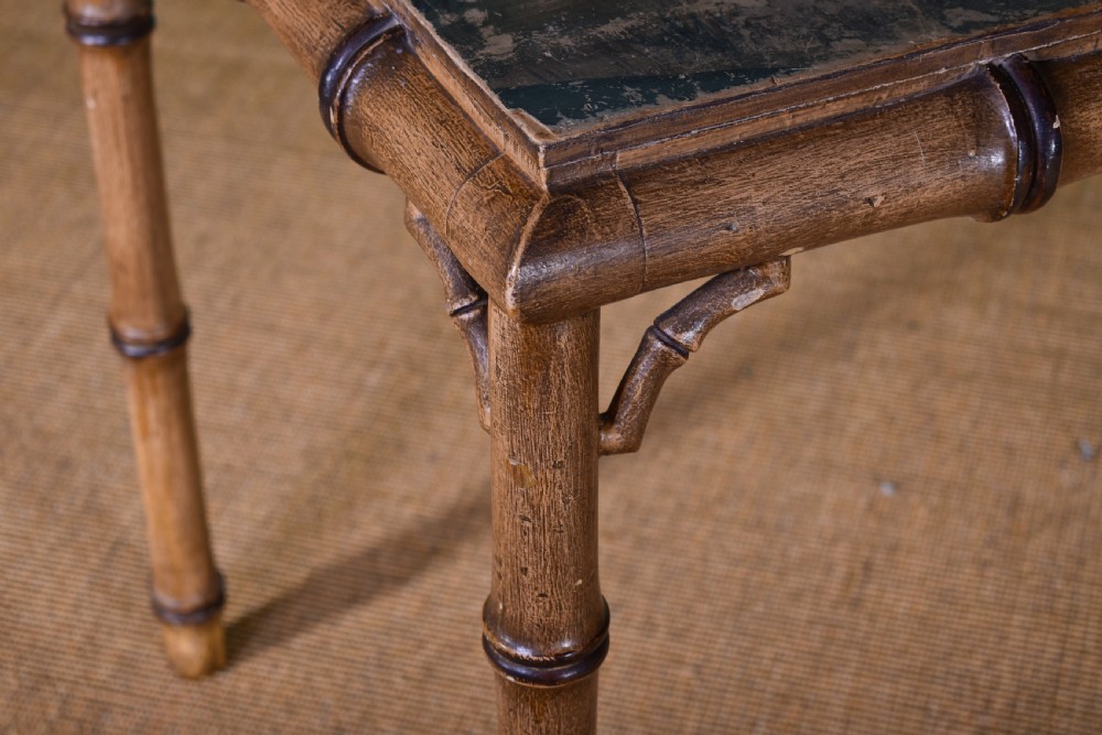 Painted Faux Bamboo Table View V