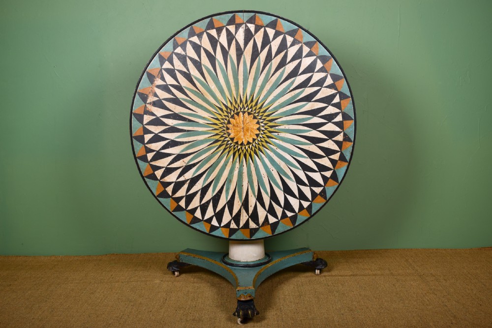 Painted Breakfast Table