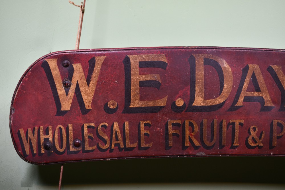 Original Hand Painted Merchants Sign View II