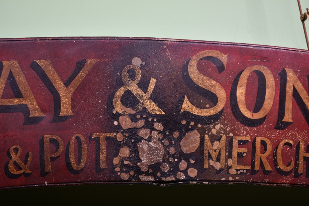 Original Hand Painted Merchants Sign View III