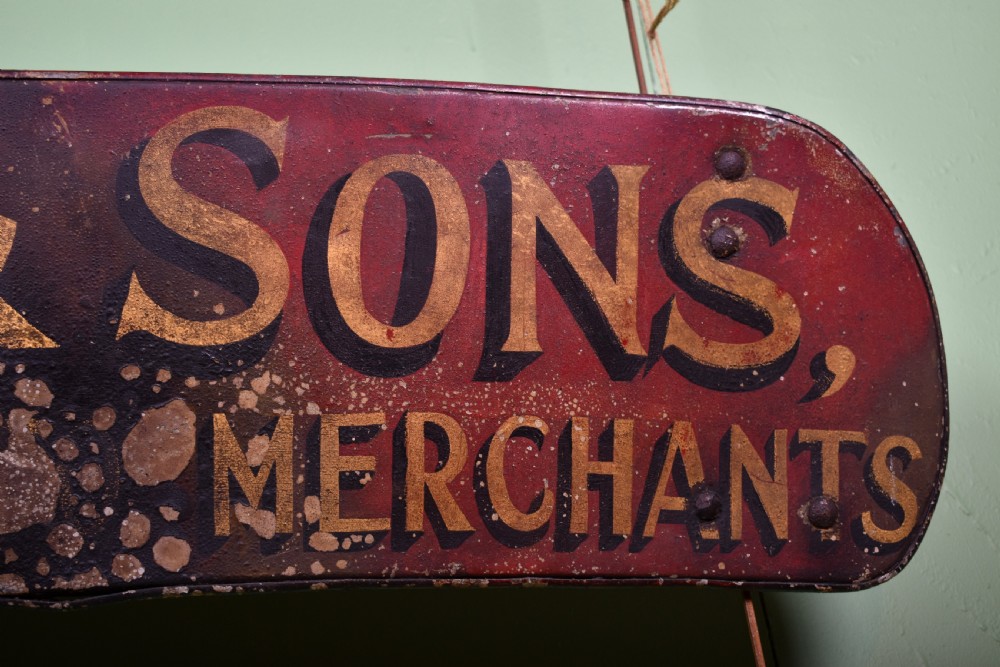 Original Hand Painted Merchants Sign View IV
