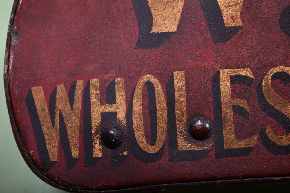 Original Hand Painted Merchants Sign View VII