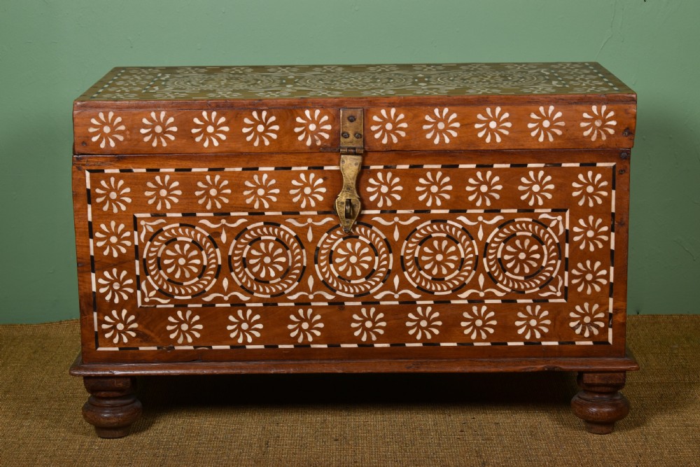 Anglo Indian Inlaid Trunk